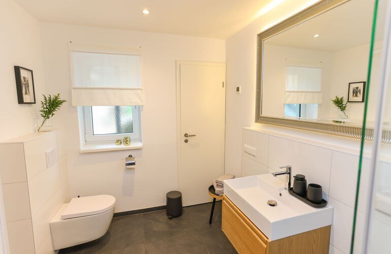 Badezimmer im Waldgold Chalet Friedrichroda