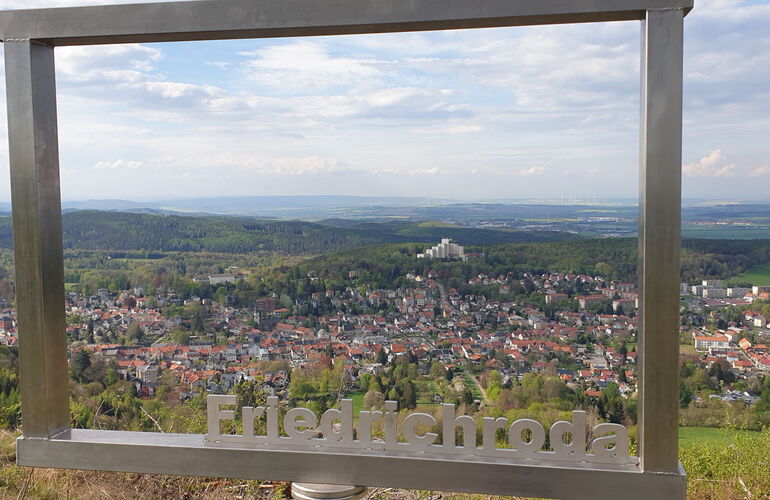 Fotopoint am Körnberg mit einem Friedrichroda-Bilderrahmen